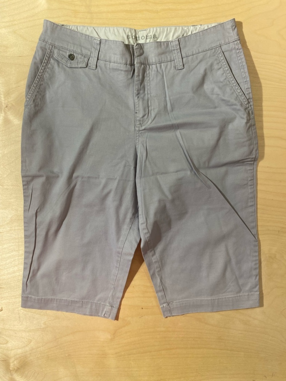 Sonoma Light Gray Casual Original Skimmer Shorts 12 (RD)